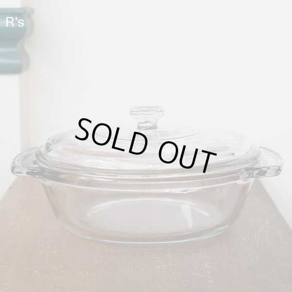 画像2: U.S.A.　アンカーホッキング　21ｃｍ　ガラスキャセロール　1.5L　ユーズド品（ａ4879）