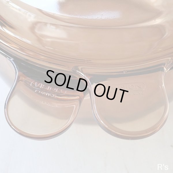 画像6: フランス　VISION　コーニング　ガラス両手鍋　アンバー　3L　未使用品（店4886）