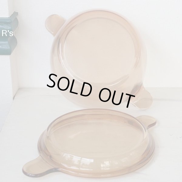 画像4: フランス　VISION　コーニング　ガラス両手鍋　アンバー　3L　未使用品（店4886）