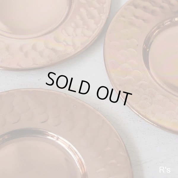 画像4: Shinko　新光金属　COPPER100　銅製コースター　5枚セット　鎚目　未使用品　袋入り（ヲ4903）