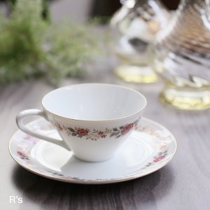 画像: SEYEI　セーエー陶器　レトロ　カップ＆ソーサー　花柄　ユーズド品（I4927）