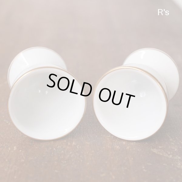 画像4: ノリタケ　エッグスタンド　2個セット　金彩　ユーズド品（フ4966）