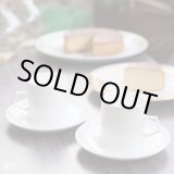 画像: NARUMI　鳴海製陶　ペア　コーヒーカップ＆ソーサー　小　ホワイト　未使用品（し4978）