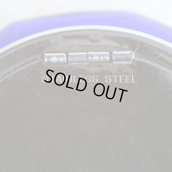 画像8: レトロ　ガラス　シュガーポット　スプーン付き　ブルー　ユーズド品（も5032）