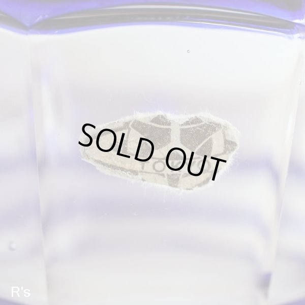 画像3: レトロ　ガラス　シュガーポット　スプーン付き　ブルー　ユーズド品（も5032）