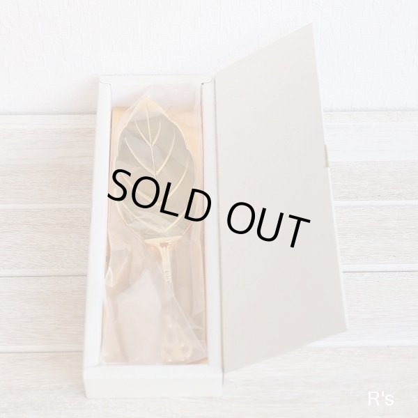 画像2: ノリタケ　木の葉型　ケーキターナー　未使用品　箱付き（チ5071）