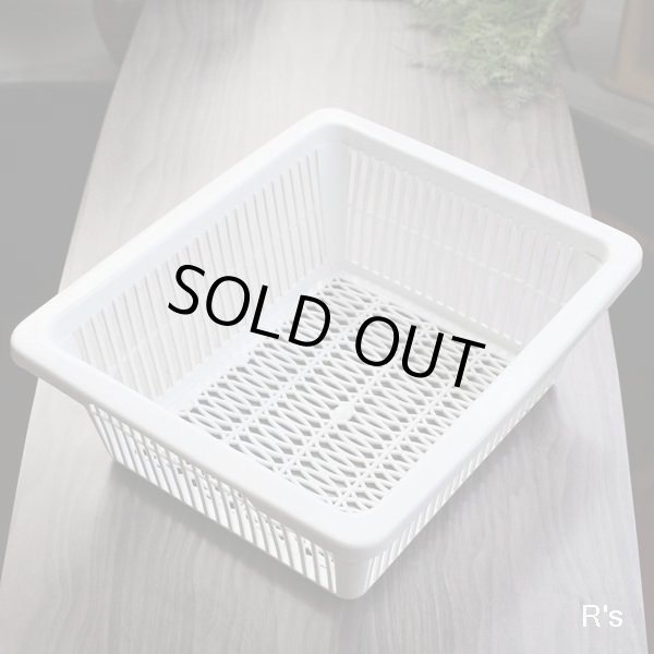 画像6: Ｙ・Ｋ印　ヨシカワ　レトロ　水切りカゴ　蓋付き　ブルー　ユーズド品（店5083）