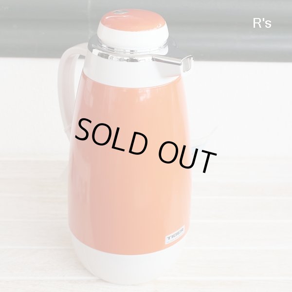 画像3: タイガー魔法瓶　フレンチポット　テーブルポット　PHU-100　1L用　オレンジ　未使用品　ご愛用のしおり付き（ま5090）