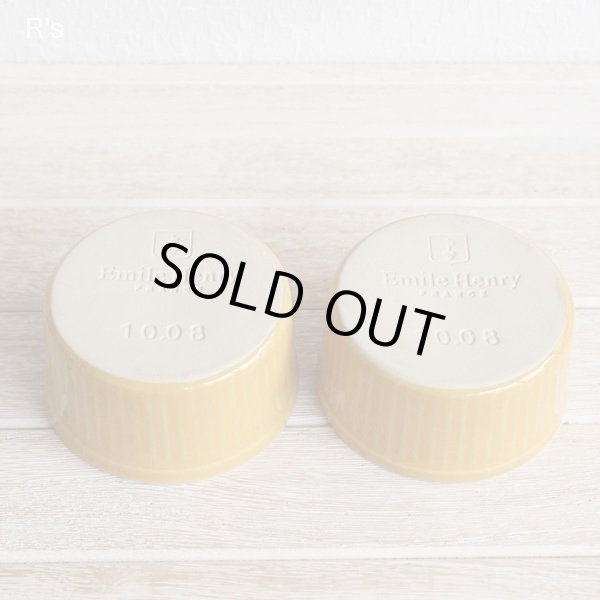 画像5: フランス　Emile　Henry　エミールアンリ　ココット2個セット　イエロー　未使用品（H5123)