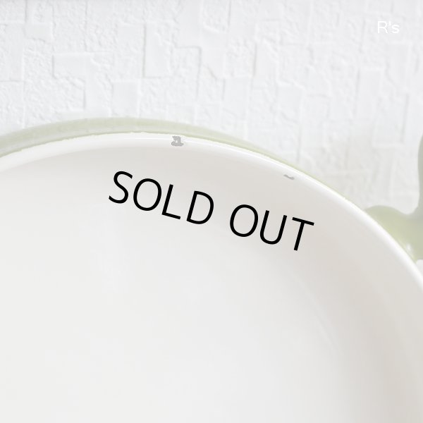 画像4: ホーロー　グラタン皿　グリーン　未使用品（L1793）