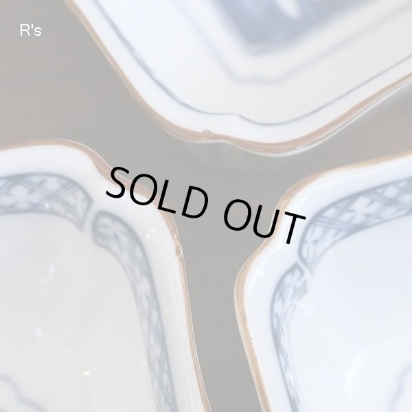 画像6: 橘吉　たち吉　角小鉢　5客揃え　青華遊魚　MH-25　未使用品　箱付き（II5253)