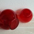 画像5: HIROTA　GLASS　廣田硝子　BYRON　冠水瓶　ウォーターピッチャー＆カップ　赤　未使用品（ソ5275）