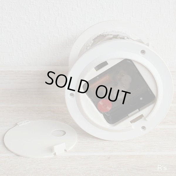 画像8: 回る地球儀時計　レトロ　置時計　白　ユーズド品（店5274）