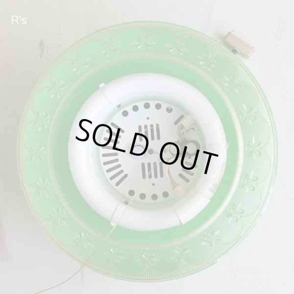 画像10: NEC　レトロ　ペンダントライト　吊り下げ照明　グリーン 60Hz用　ユーズド品（店5325）