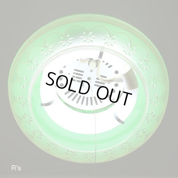 画像3: NEC　レトロ　ペンダントライト　吊り下げ照明　グリーン 60Hz用　ユーズド品（店5325）