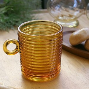 画像: SOGA　GLASS　ソガガラス　キャニスター　アンバー　未使用品　蓋なし（も5341）