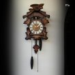 画像1: シチズン　木製　鳩時計　電池式振り子時計　レトロ掛け時計　ユーズド美品（店5363）