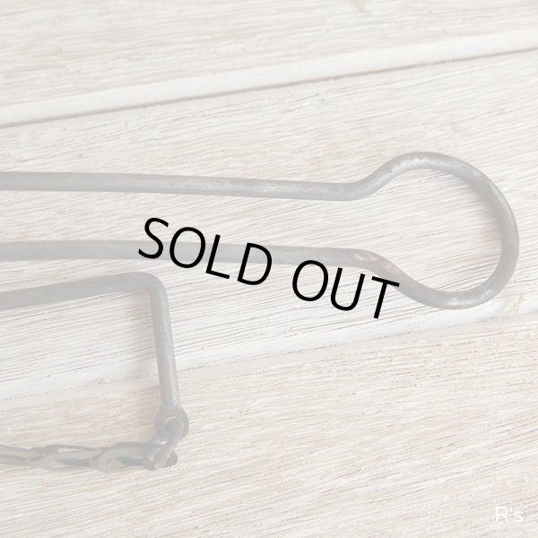 画像5: レトロ　金属製　折りたたみハンガー　シャビーシックインテリア　ユーズド品（ｄ5389）