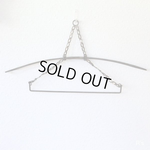 画像3: レトロ　金属製　折りたたみハンガー　シャビーシックインテリア　ユーズド品（ｄ5389）