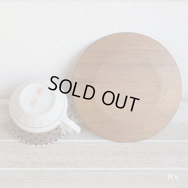 画像5: cccp RPR　ソビエト連邦　リガ陶器工場製　アンティークカップ＆プライウッドソーサー　茶色の柄　カスタム品（ｑ5400）