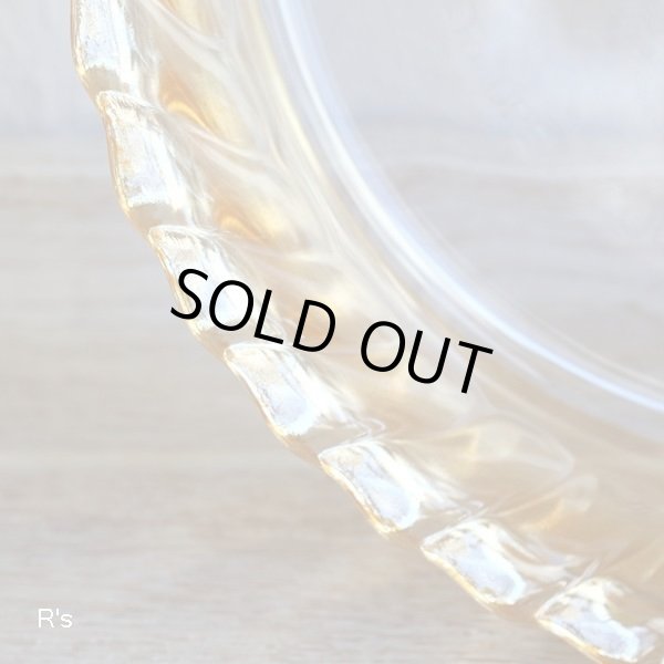 画像5: NARUMI　鳴海製陶　クックマミー　ガラス　23ｃｍプレート　アンバー　R-114　未使用品（く5416）