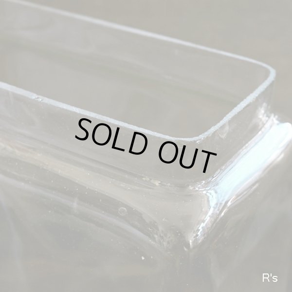 画像10: 長方形　角型ガラス瓶　アンティーク品（店5460）