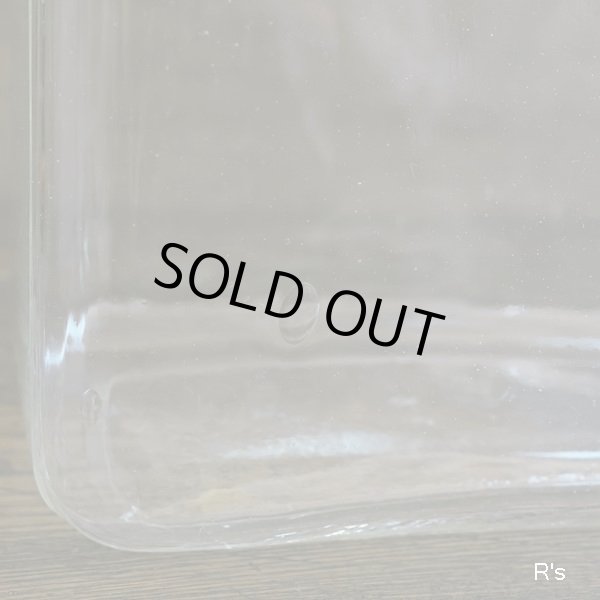 画像9: 長方形　角型ガラス瓶　アンティーク品（店5460）