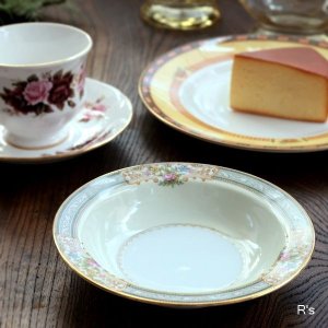 画像: ノリタケ　オキュパイドジャパン　サラダボウル　15ｃｍ深皿　未使用品（ｓ5489）