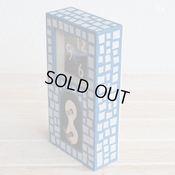 画像5: HIBINO　SPECIAL　日比野克彦デザイン　オルゴール付き置き時計　青　ユーズド品（店5535）