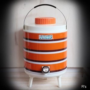 画像: DIA　ダイヤ魔法瓶　DRINK　JAR　JUMBO　8L　オレンジ　ユーズド品（凍5551）