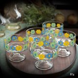 画像: Sasaki　Glass　佐々木硝子　Lovely5　ステムウェアセット　デザートカップ5客セット　未使用品　箱付き（棚5555）