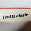 画像2: レトロ　パイプ椅子　fruits　chair　アップル　A　ユーズド品（店5635）