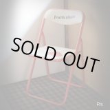 画像: レトロ　パイプ椅子　fruits　chair　アップル　A　ユーズド品（店5635）