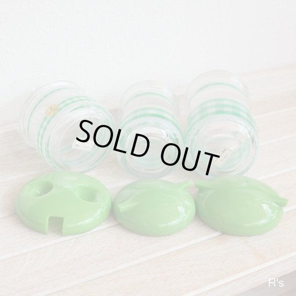 画像5: KATAGI　片木化成　No.219　シャルマンセット　テーブルカスターセット　グリーン　未使用品　箱付き（棚5646）