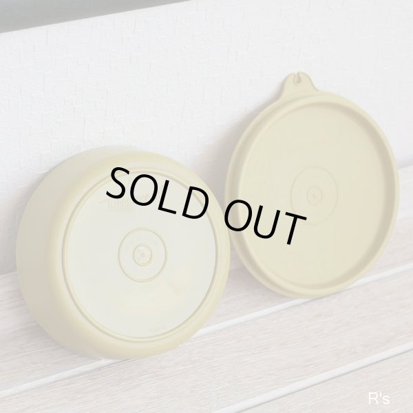 画像4: タッパーウェア　フリーザーボール　丸型保存容器　グリーン　未使用品（ヌ5648）