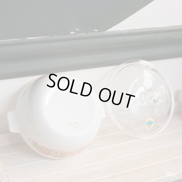 画像5: NARUMI　鳴海製陶　NEOCERAM　クックマスター　オレンジ花柄　20ｃｍ　丸型両手平鍋　未使用品　取扱説明書付き（G5678）