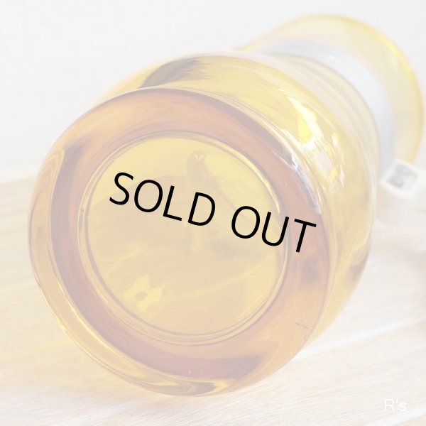 画像8: レトロ　ガラス　ウォーターピッチャー　アンバー　未使用品（箱1　5714）