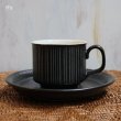 画像2: HOYA　CHINA　ホヤチャイナ　コーヒーカップ＆ソーサー　黒　未使用品（た5733）