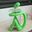 画像2: イタリア　ALESSI　アレッシィ　人型　ティー・コーヒープレス　グリーン　未使用品（く5751）