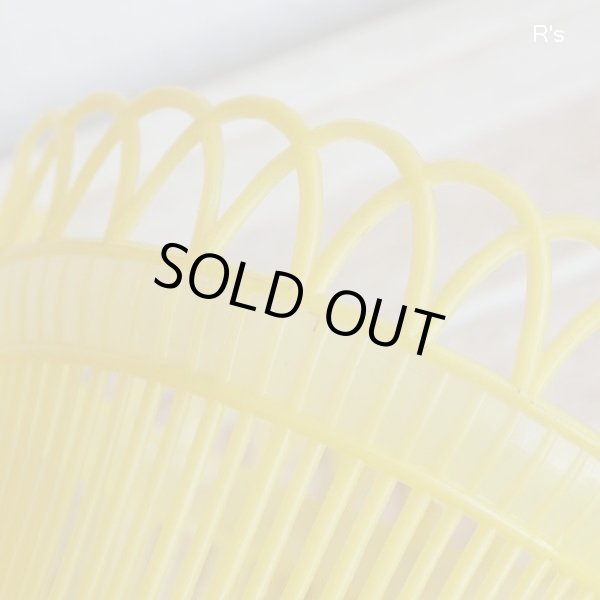 画像3: レトロ　プラスチック製　鉢カバー　3.5合鉢用　イエロー　未使用品（店5746）