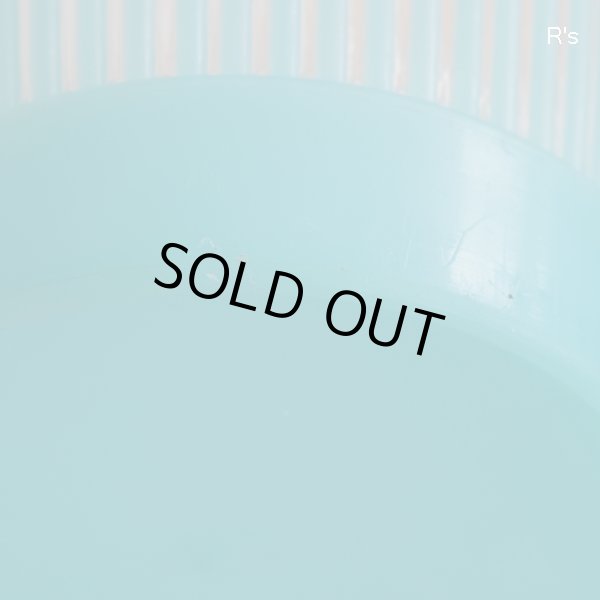 画像6: レトロ　プラスチック製　鉢カバー　3.5合鉢用　ブルー　未使用品（店5748）