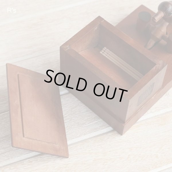 画像6: 木製　からくり楊枝とり　鳥型つまようじ入れ　ユーズド品（店5781）