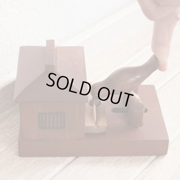 画像7: 木製　からくり楊枝とり　鳥型つまようじ入れ　ユーズド品（店5781）