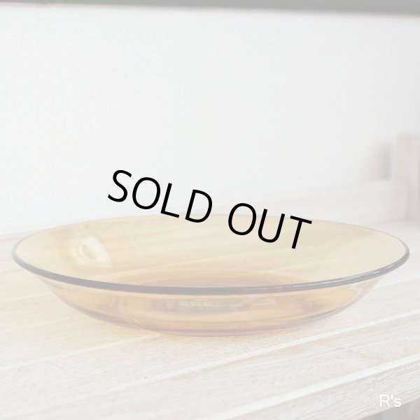 画像2: フランス　VERECO　ベレコ　スープソーサー　20ｃｍ深皿　アンバー　未使用品(R301)