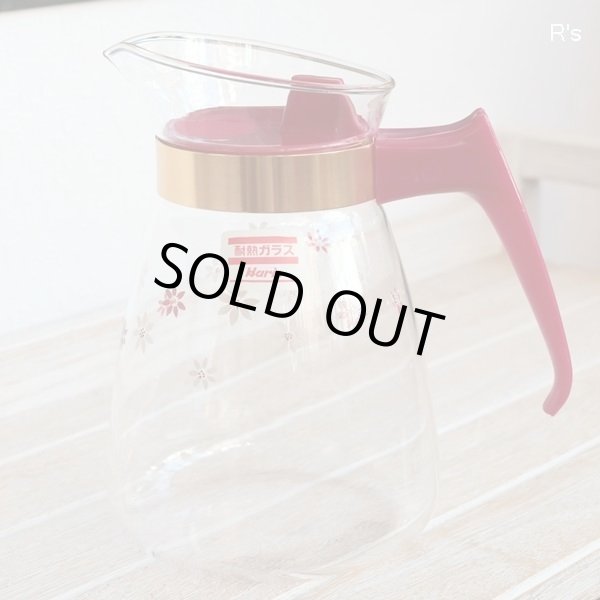 画像2: Hario　ハリオ　耐熱ガラス　ティーポット　Robin-5　小花柄　未使用品（QQ3517）