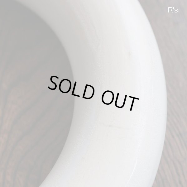 画像8: フラワーベース　ドーナツ状　リング花器　専用木製花台付き　ユーズド品（店5850）