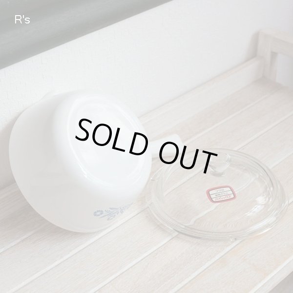 画像5: 岩城硝子　パイロセラム　ミルクパン　15ｃｍ片手鍋　ブルーコーンフラワー　未使用品 （へ 5902）