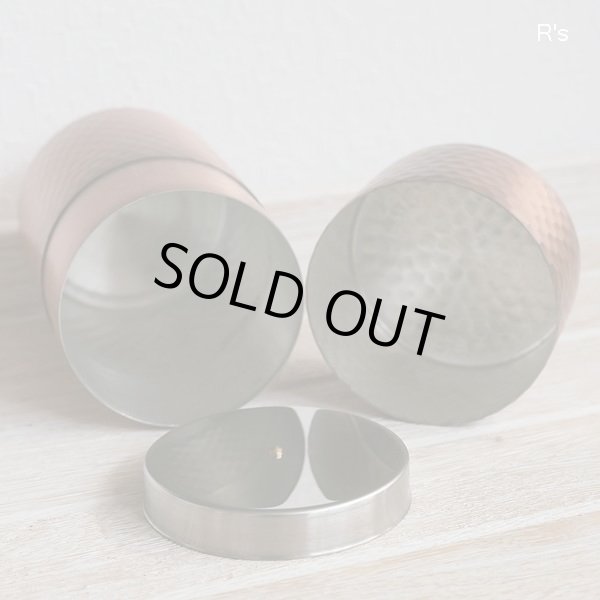 画像4: 純銅　茶筒　鎚起銅器　未使用品 （し5905）