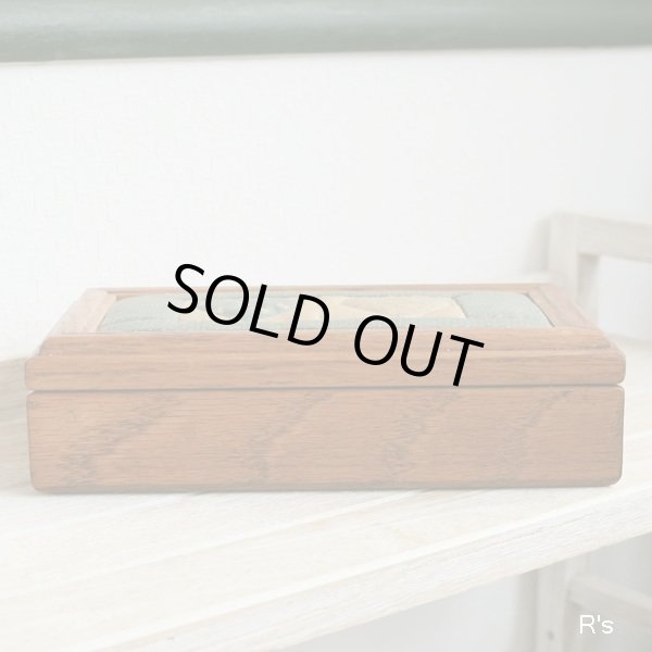 画像2: アメリカ　Tennessee　Woodcrafters　木箱　小物入れ　ハートキルト　ユーズド品 （店5907）
