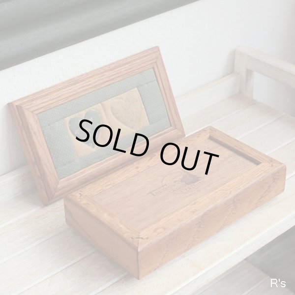 画像5: アメリカ　Tennessee　Woodcrafters　木箱　小物入れ　ハートキルト　ユーズド品 （店5907）